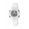 Reloj Calypso digital con correa de caucho blanca - K6056/1