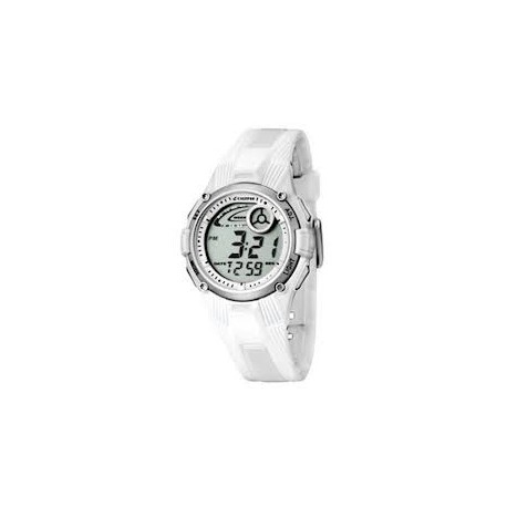 Reloj Calypso digital con correa de caucho blanca - K5558/1