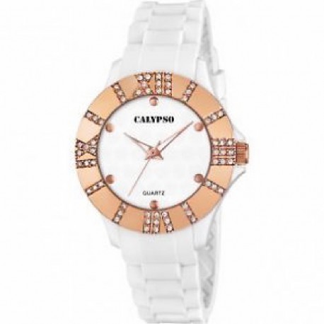 Reloj de pulsera analógico  para mujer blanco Calypso - K5649/3