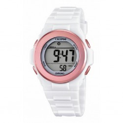 Reloj Calypso con correa de caucho blanca  - K5661/1