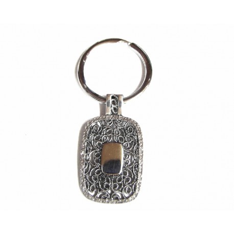 Llavero de plata con filigrana de la colección Miña Xoia - 9-53