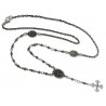 Collar de acero pavonado tipo rosario  - 84CD775