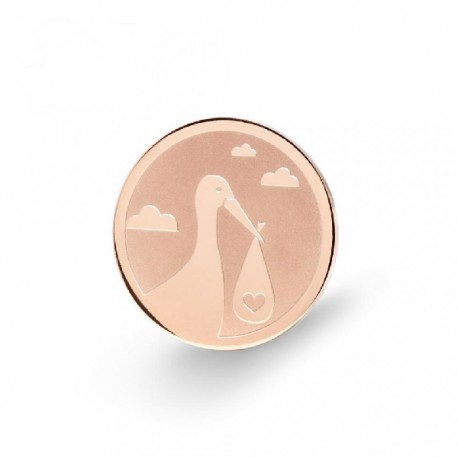 Moneda interior de acero con cigüeña - 25500090 Moneda interior de acero con cigüeña - 25500090