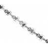 Pulsera de plata rodiada con ositos - 13910-W-P