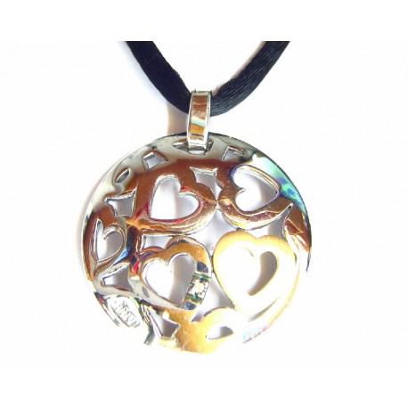 Colgante de plata y oro de FINOR con brillante - FI/08CAP21