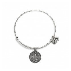 Pulsera de metal plateado con signo Libra de Alex and Ani - A07EB40LIRS