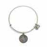 Pulsera de metal plateado con signo Libra de Alex and Ani - A07EB40LIRS