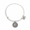 Pulsera de metal platedo con signo Sagitario de Alex and Ani - A07EB40SARS