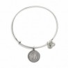 Pulsera de metal plateado con letra B de Alex and Ani - A08EB91BS