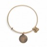 Pulsera de metal dorado con letra F de Alex and Ani - A08EB91FG