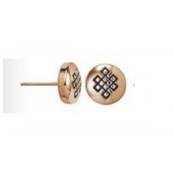 Pendientes de metal dorado El Nudo Interminable (+energy) - SSPE06G