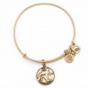 Pulsera de metal dorado con signo Aquarius de Alex and Ani - A13EB01AQRG