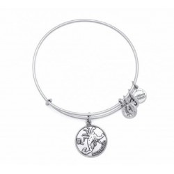 Pulsera de metal plateado con signo Escorpio de Alex and Ani - A13EB01SCRS