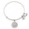 Pulsera de metal plateado de Alex and Ani - A13EB14BS