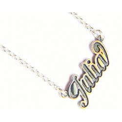 Collar  de plata con nombre JULIA. - 6-389J