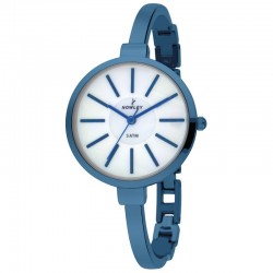 Reloj analógico Nowley con armis en acero pavonado azul - 8-5682-0-0