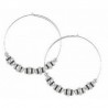 Pendientes de aro de metal plateado de Alex and Ani - A10EH025RS