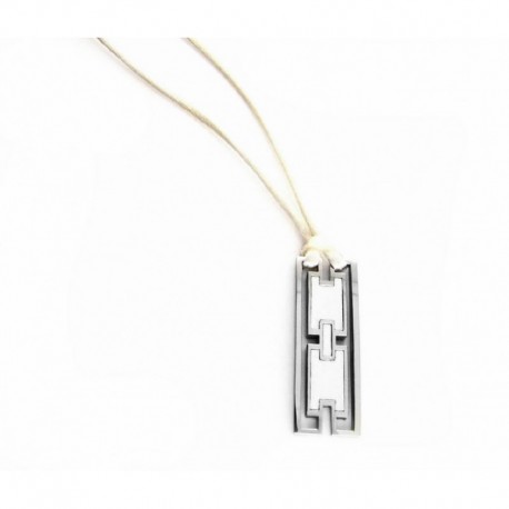 Colgante Viceroy de acero y esmalte blanco - 7023/C01000