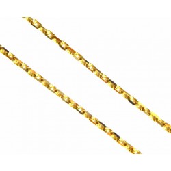 Cadena de oro de 18 kl con malla forzada maciza de 50 cms  - F50/8