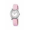 Reloj Calypso analógico con correa de piel rosa - K5713/2