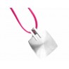 Colgante Viceroy de acero con cordón de cuero rosa  - 2061C01017