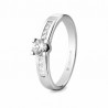 Solitario de oro blanco con diamante - 74B0045/0.3CT