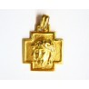 Cruz oro con Cristo en relieve - 90769