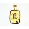 Medalla oro bicolor y brillante con Virgen Niña  - 120471