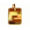 Colgante de oro rectángular para grabar - 21312