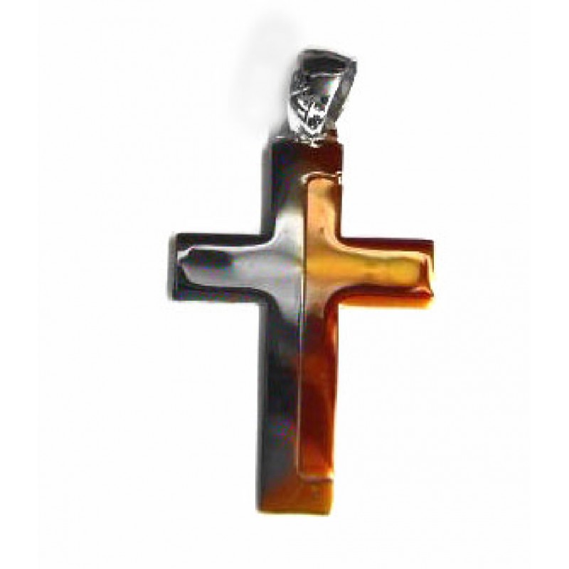 Cruz de oro bicolor - 4513D14