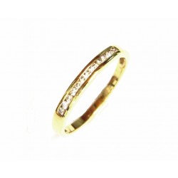 Anillo  oro con diamantes -...