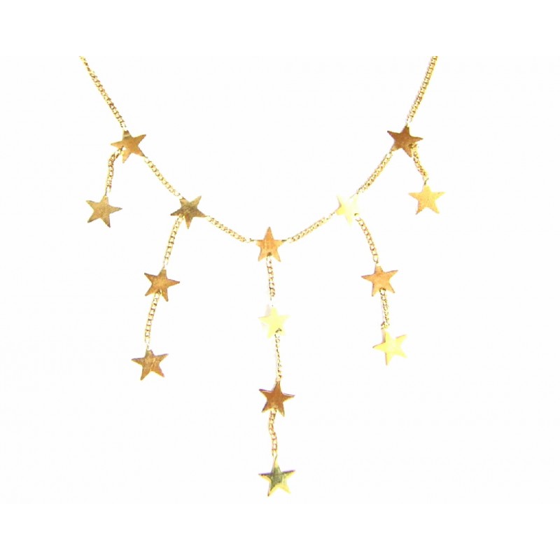 Collar de oro de 18 kl de 45 cms y con cierre de anilla  - 70624