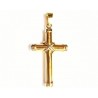 Cruz de oro bicolor de 18 kl - 55902-X