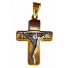 Cruz de oro con Cristo en relieve - ON/911