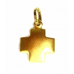 Cruz de oro de 18 kl con...