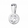 Colgante de oro blanco con diamante - 75B0005/0.23CT