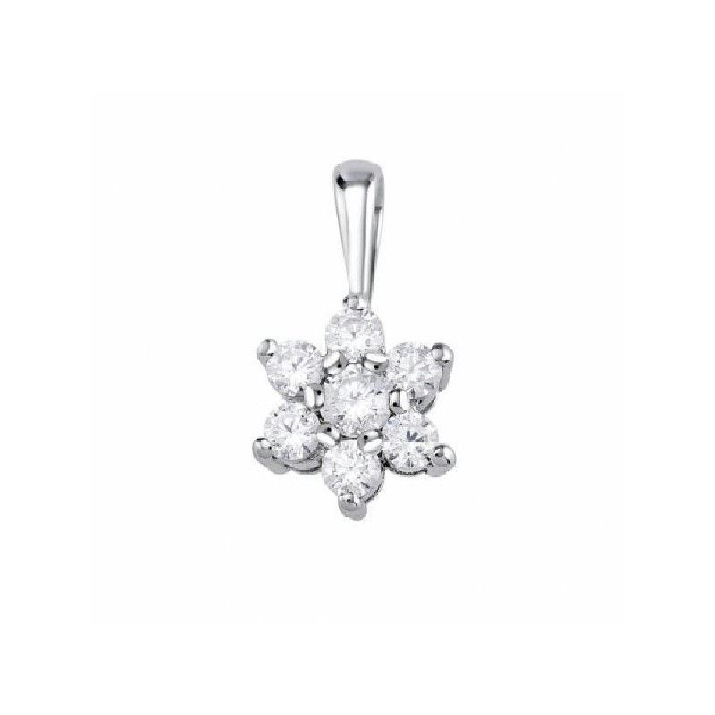 Colgante de oro blanco con diamantes - 75B0014/0.75CT