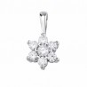 Colgante de oro blanco con diamantes - 75B0014/0.75CT
