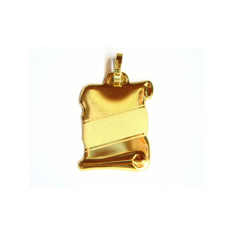 Colgante de oro de 18 kl pergamino - 21194L