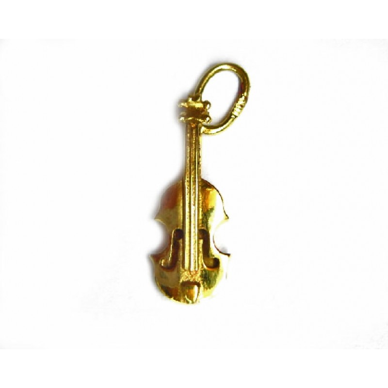 Colgante violín de oro de 18 kl  - 7240/1