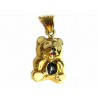 Colgante oso de oro de 18 kl con esmalte - MP/9