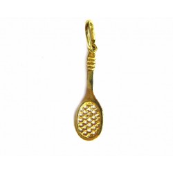 Colgante raqueta de tenis de oro de 18 kl - 7375