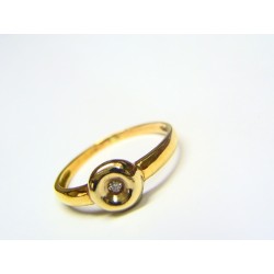 Anillo oro con brillante 8638