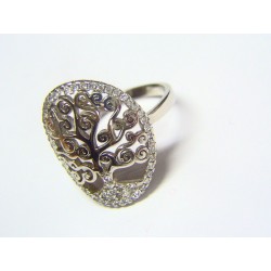 Anillo plata y circonitas Árbol de la vida ARB-A