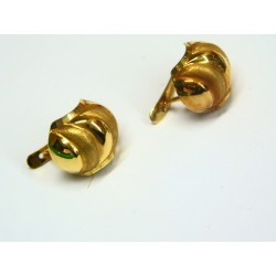 Pendientes oro 18K mate y...