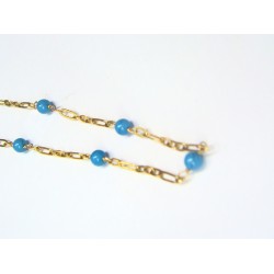 Collar Goldfield con piedras naturales azules 2209