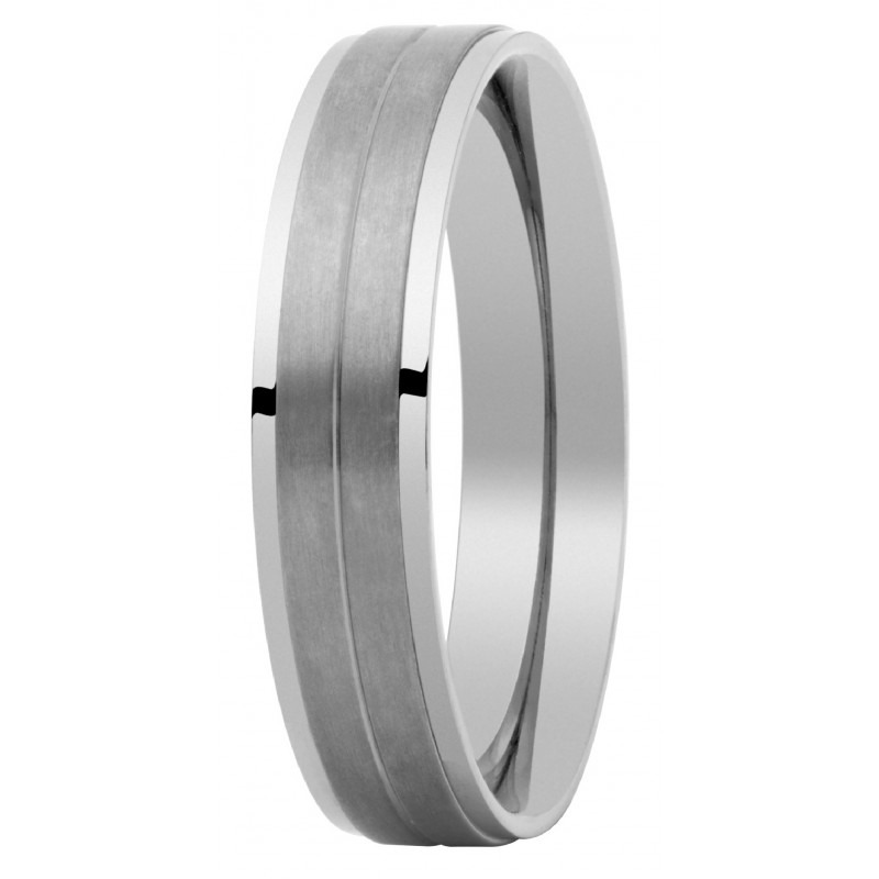 ALIANZA ANIUM EN TITANIO DE 6 MM DE ANCHO EN ACABADO MATE Y BRILLO T108-26