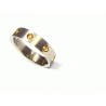 Anillo de acero bicolor 35604