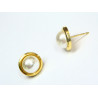 Pendientes de oro 18K y perla 130722
