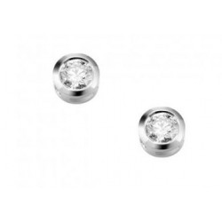 Pendientes de oro blanco con diamante - 75B0001/0.33CT